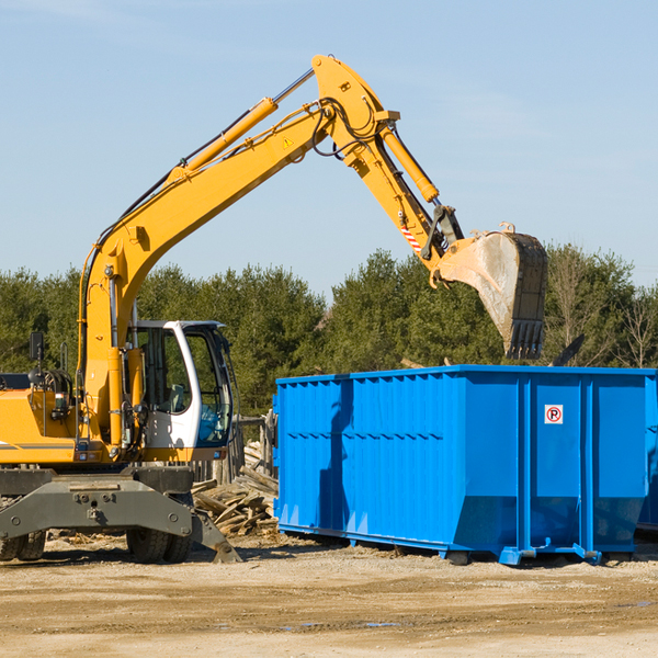 are there any restrictions on where a residential dumpster can be placed in Decatur